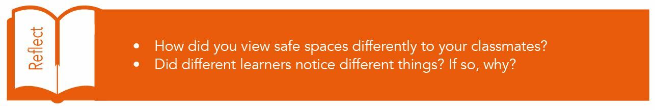 safe space reflection