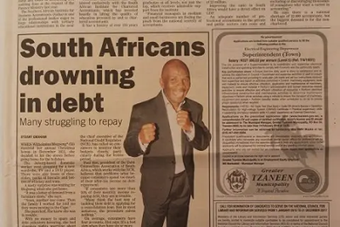 South Africans drowning in debt South Africans drowning in debt