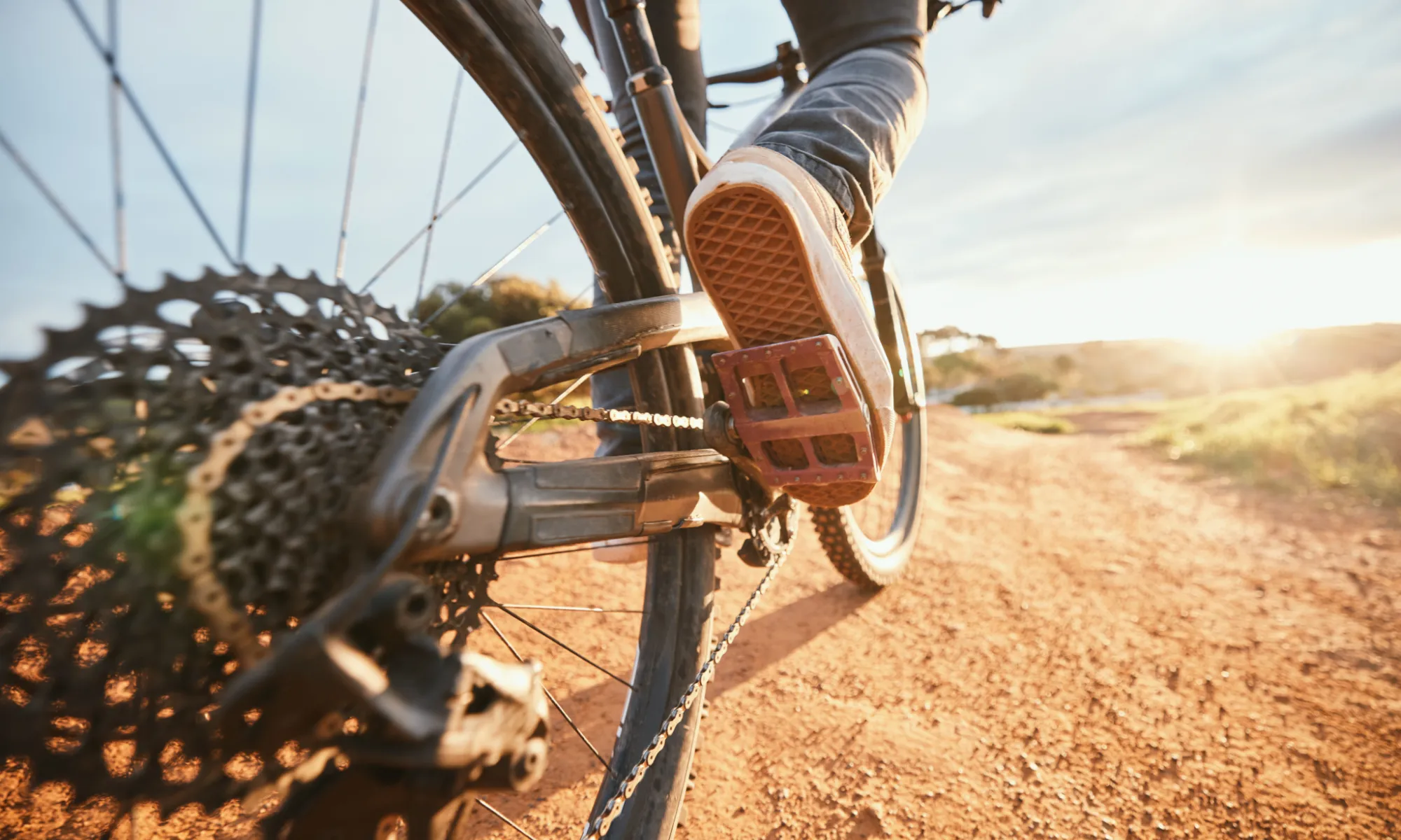 Cycling downhill