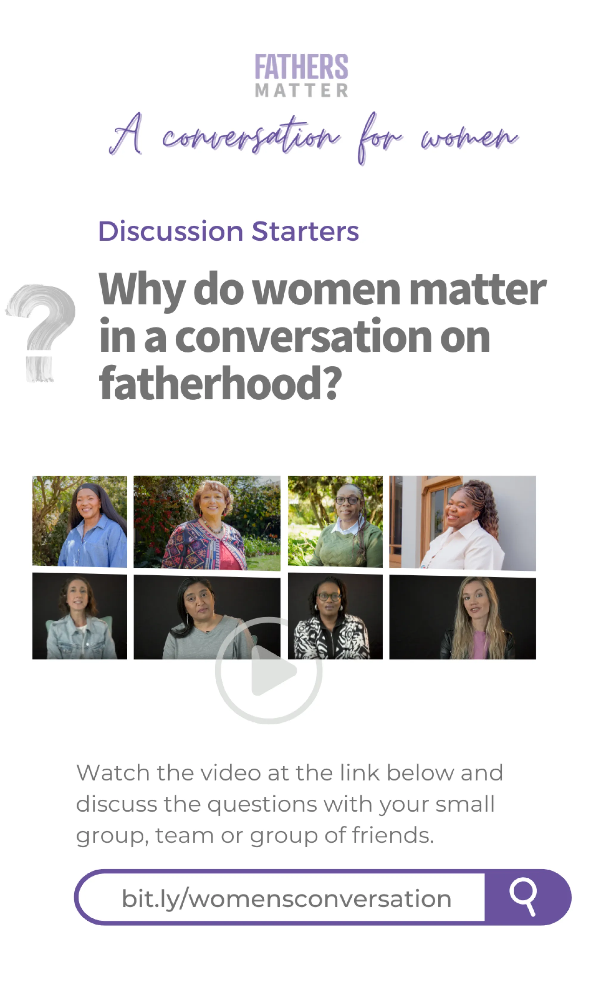 Why women matter FM Women Discussion Starter Why women matter FM Women Discussion Starter