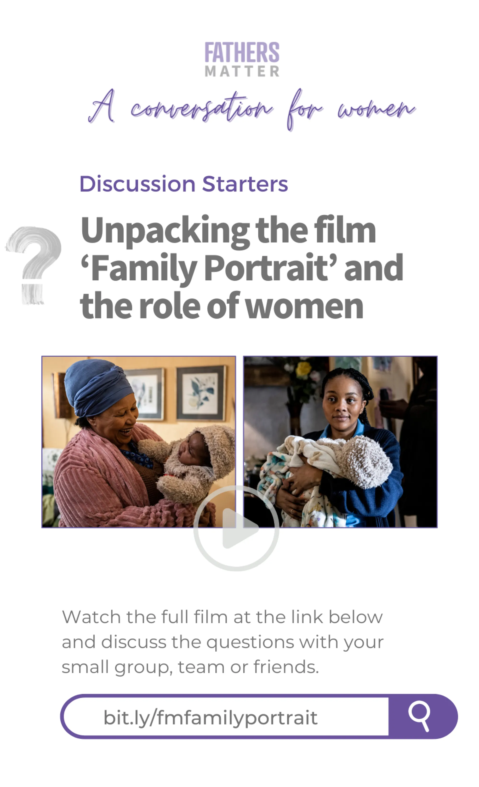 Family Portrait FM Women Discussion Starter Family Portrait FM Women Discussion Starter